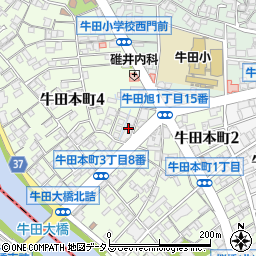 フラワースプリング牛田早稲田周辺の地図