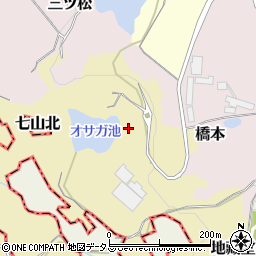 大阪府貝塚市地藏堂448周辺の地図