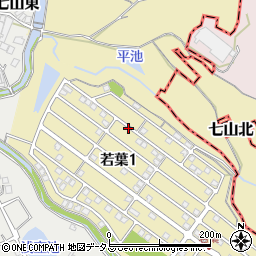 大阪府泉南郡熊取町若葉1丁目周辺の地図