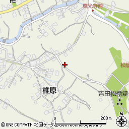 山口県萩市椿東（椎原）周辺の地図