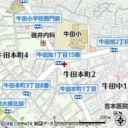 東宝薬局　牛田店周辺の地図