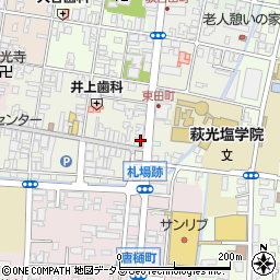 萩おみやげ博物館周辺の地図