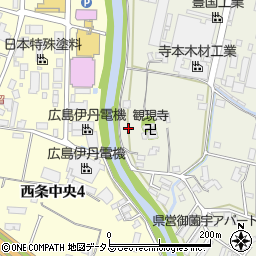 広島県東広島市西条町御薗宇5344周辺の地図
