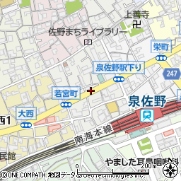 〒598-0055 大阪府泉佐野市若宮町の地図
