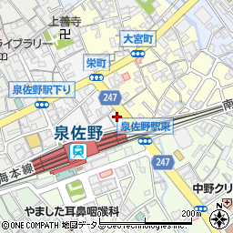 大阪府泉佐野市栄町2-11周辺の地図