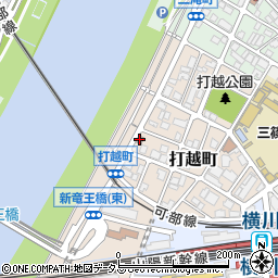 打越集会所周辺の地図