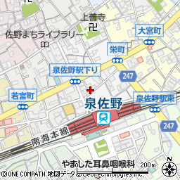 大阪府泉佐野市栄町5-18周辺の地図
