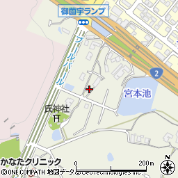 広島県東広島市西条町御薗宇1366周辺の地図