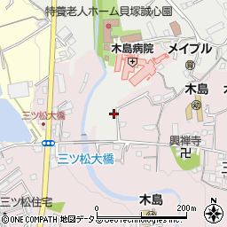 大阪府貝塚市森884周辺の地図