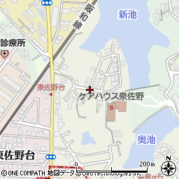 大阪府泉佐野市南泉ヶ丘1-5-5駐車場周辺の地図