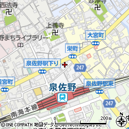 大阪府泉佐野市栄町6-5周辺の地図