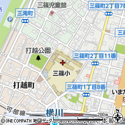 広島市立三篠小学校周辺の地図