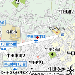 広島銀行牛田支店周辺の地図