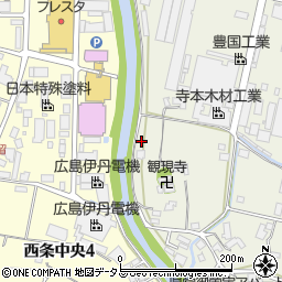 広島県東広島市西条町御薗宇5347周辺の地図