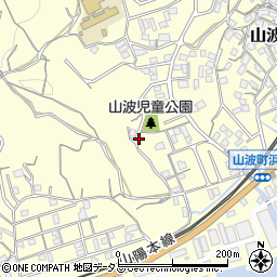 広島県尾道市山波町周辺の地図