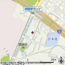 広島県東広島市西条町御薗宇1356周辺の地図