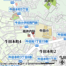 ノムラ薬局牛田旭店周辺の地図