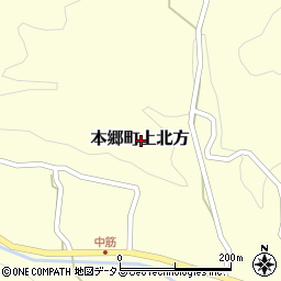 広島県三原市本郷町上北方周辺の地図