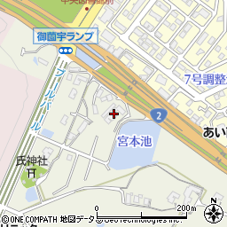 広島県東広島市西条町御薗宇1340周辺の地図