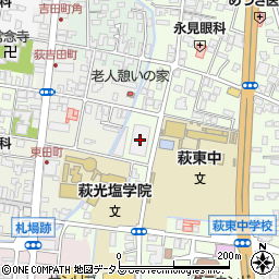 ＮＴＴ萩電話交換所周辺の地図