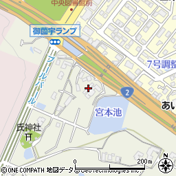 広島県東広島市西条町御薗宇1347周辺の地図
