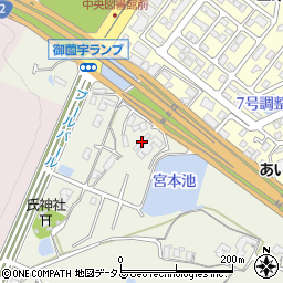 広島県東広島市西条町御薗宇1347周辺の地図