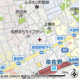 大阪府泉佐野市栄町9-23周辺の地図
