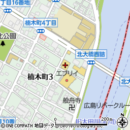 ダイソー広島楠木店周辺の地図