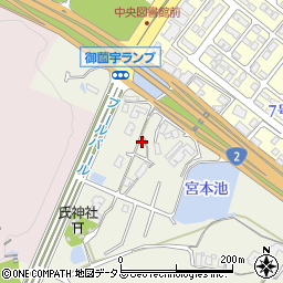 広島県東広島市西条町御薗宇1351周辺の地図