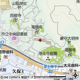 尾道市青少年センター　相談室周辺の地図
