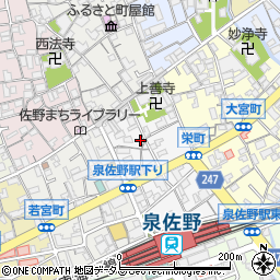 大阪府泉佐野市栄町9-18周辺の地図