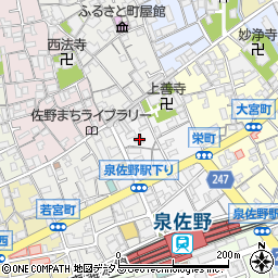 大阪府泉佐野市栄町9-22周辺の地図
