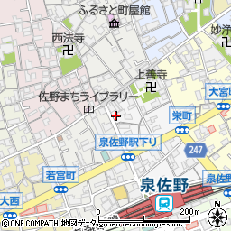 大阪府泉佐野市栄町9-3周辺の地図