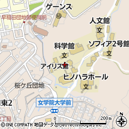 広島女学院大学周辺の地図