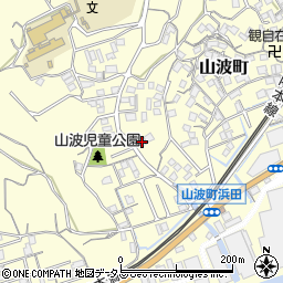 広島県尾道市山波町1399-5周辺の地図