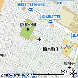 広島楠木郵便局周辺の地図