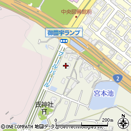 広島県東広島市西条町御薗宇1325周辺の地図