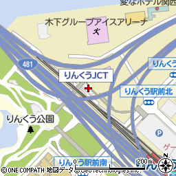 大阪府営りんくう公園シンボル緑地公園管理事務所周辺の地図