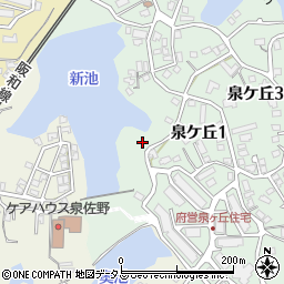 大阪府泉佐野市泉ケ丘1丁目周辺の地図