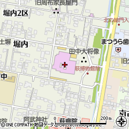 萩博物館周辺の地図