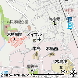 大阪府貝塚市森967周辺の地図