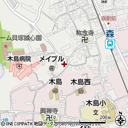 大阪府貝塚市森968周辺の地図