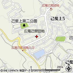 広島県広島市西区己斐上周辺の地図