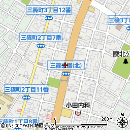 広島県広島市西区三篠町周辺の地図
