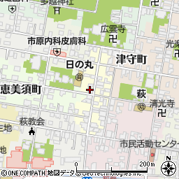 山口県萩市米屋町周辺の地図