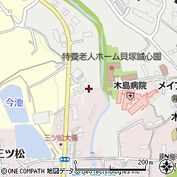 大阪府貝塚市森1074周辺の地図