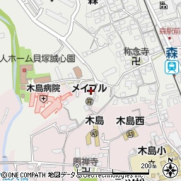 大阪府貝塚市森852周辺の地図