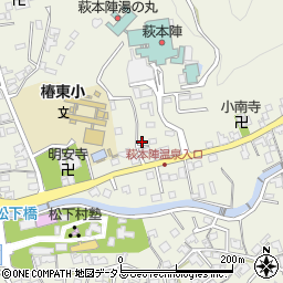 山口県萩市椿東（松本市）周辺の地図