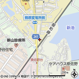 大阪府泉佐野市鶴原527-11周辺の地図