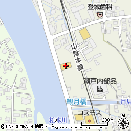 山口トヨタ自動車萩店周辺の地図